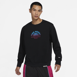 Men's - Nike Standard Issue Graphic Crew - Black/Pale Ivory
