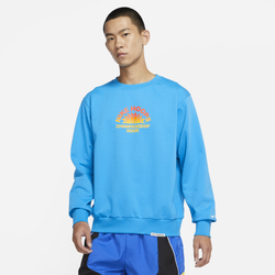 Men's - Nike Standard Issue Graphic Crew - Laser Blue/Pale Ivory