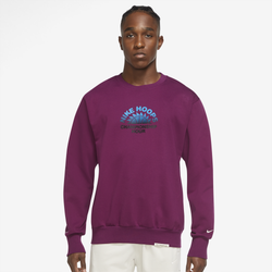 Men's - Nike Standard Issue Graphic Crew - Sangria/Pale Ivory