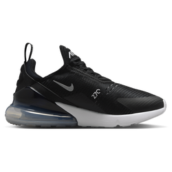 Women's - Nike Air Max 270 - Black/White/Mtlc Silver