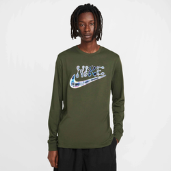 Men's - Nike Asbury Long Sleeve Crew Cuff - Cargo Khaki
