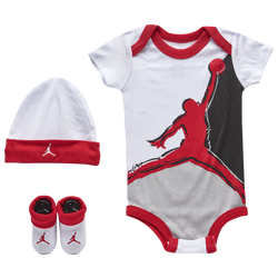 Boys' Infant - Jordan Painted Jumpman 3 Pc Set - White/Gym Red