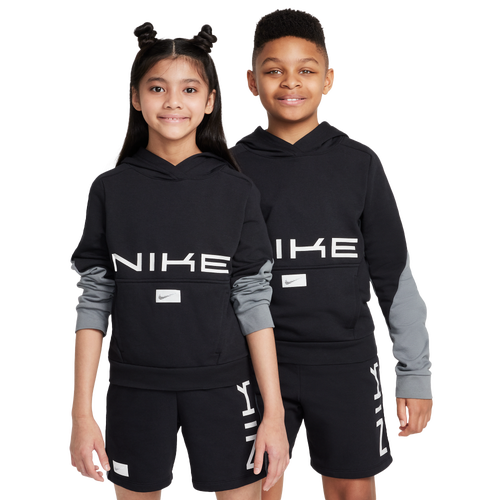  - Nike Dri-FIT Multi Fleece Hoodie - Black/Smoke Grey White