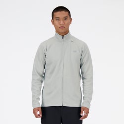 Men's - New Balance Tech Knit Full Zip - Grey/Grey