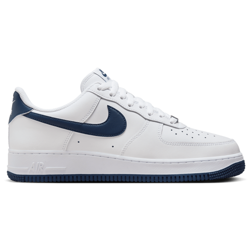 

Nike Mens Nike Air Force 1 Low '07 - Mens Basketball Shoes White/White/Navy Size 7.5