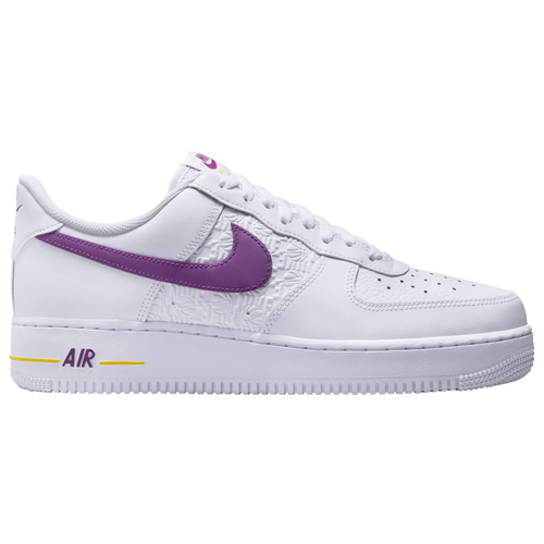 Kwalificatie Baby Persoon belast met sportgame Nike Mens Air Force 1 '07 Flc In White/bold Berry/speed Yellow | ModeSens
