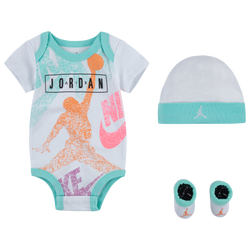 Girls' Infant - Jordan JM Distress - White/Teal