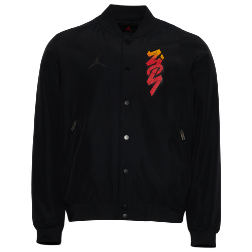 

Jordan Mens Jordan Zion Flight Jacket - Mens Black/Black Size XL