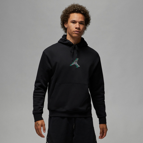 

Jordan Mens Jordan Hyperlocal All Star Week Blackcat Pullover - Mens Black/Grey Size L