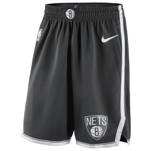 

Nike Mens Brooklyn Nets Nike Nets Swingman Shorts - Mens White/Black Size M