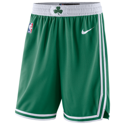 Men's - Nike Celtics Swingman Shorts - White/Clover