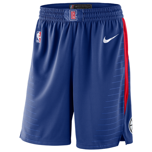 

Nike Mens Nike Clippers Swingman Shorts - Mens Rush Blue/White/Red Size XL