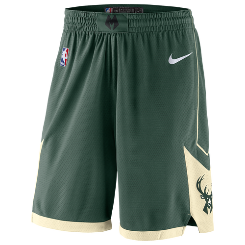 

Nike Mens Milwaukee Bucks Nike Bucks Swingman Shorts - Mens Fir/Flat Opal/White Size XL