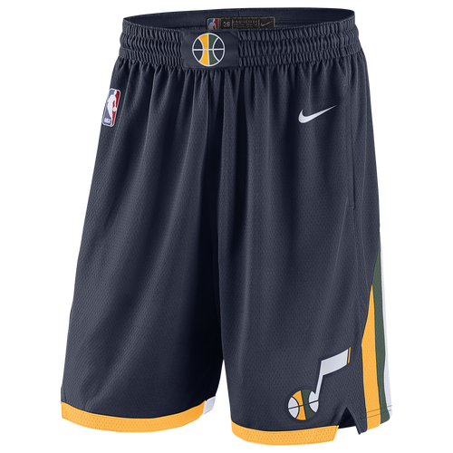 

Nike Mens Utah Jazz Nike Jazz Swingman Shorts - Mens College Navy/Sundial/White Size S