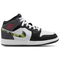 Boys' Grade School - Jordan Air Jordan 1 Mid SE - Black/Yellow