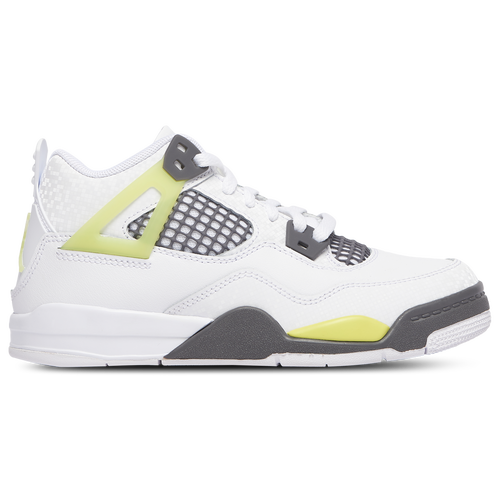 BOYS - Jordan Retro 4 Uni - Light Lemon Twist/White Graphite