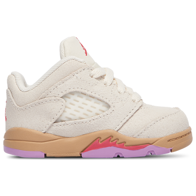 Toddler Jordan Retro 5 Low - PALE IVORY/FUCHSIA