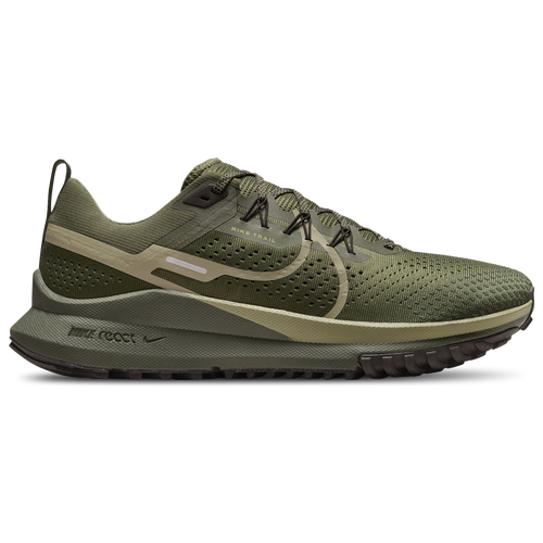 MENS - Nike React Pegasus Trail 4 - Medium Olive/Natural Velvet Brown