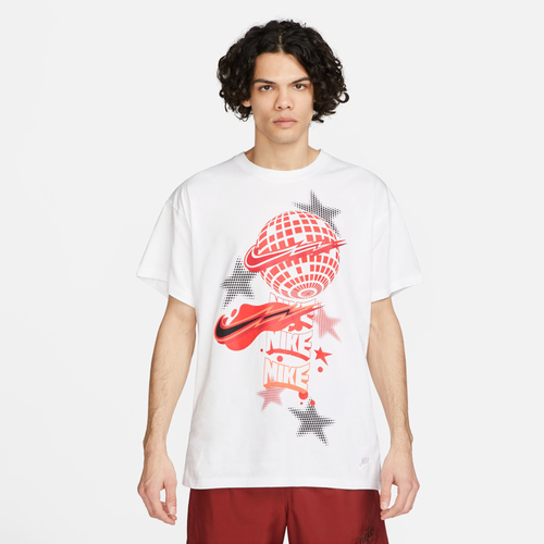 Nike Mens  Max 90 Electric High T-shirt In White/red