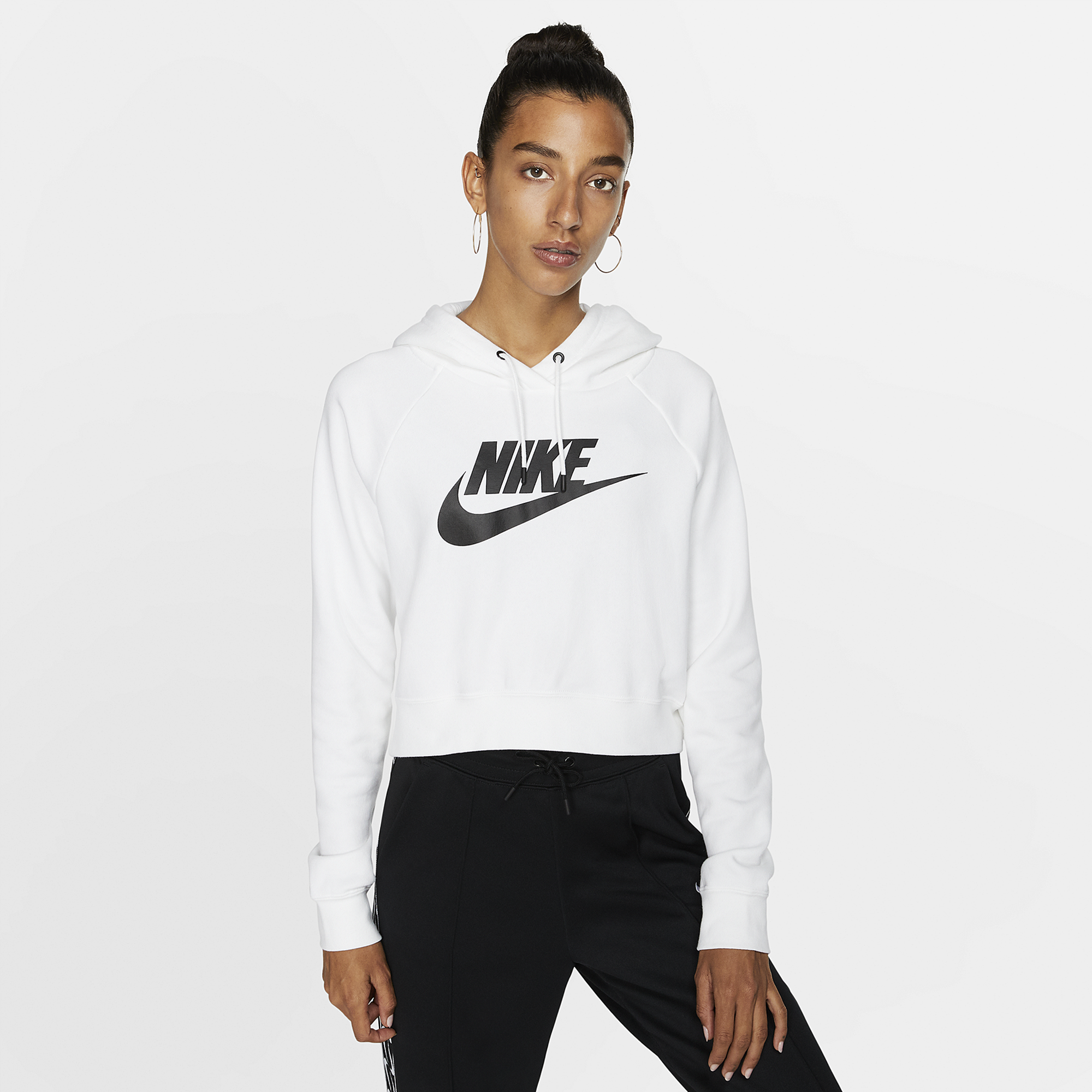 nike women's essential cropped hoodie