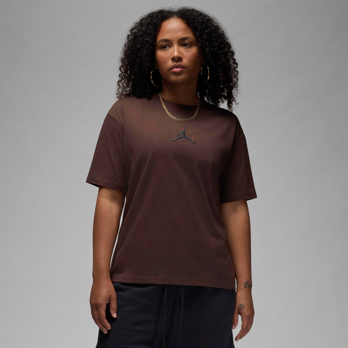 

Jordan Womens Jordan Essential Core 23 ASW T-Shirt - Womens Brown Size M