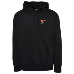 Men's - Nike Sneakers Pullover Hoodie - Black/Red