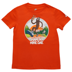 Boys' Toddler - Nike Swooshsquatch T-Shirt - Orange/White