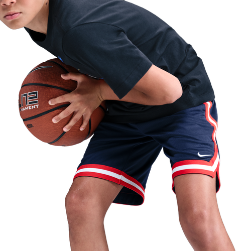 BOYS - Nike Dri-FIT DNA 24 Shorts - Midnight Navy/White