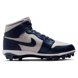 Men's - Jordan 1 Mid TD - College Navy/White/Wolf Grey