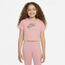 Nike Air Crop T-Shirt - Girls' Grade School Pink/Pink