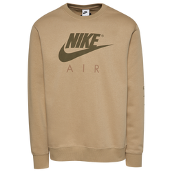 Men's - Nike Air Crew Fleece - Limestone/Olive/Brown
