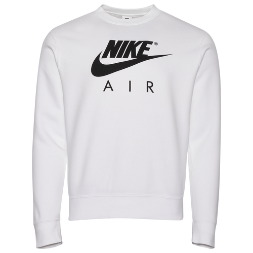 

Nike Mens Nike Air Crew Fleece - Mens White/Black Size L