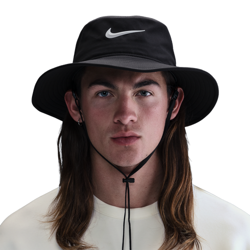 Nike DriFit Apex Bucket Wide Brim Hat - Nike Black/Light Smoke Grey