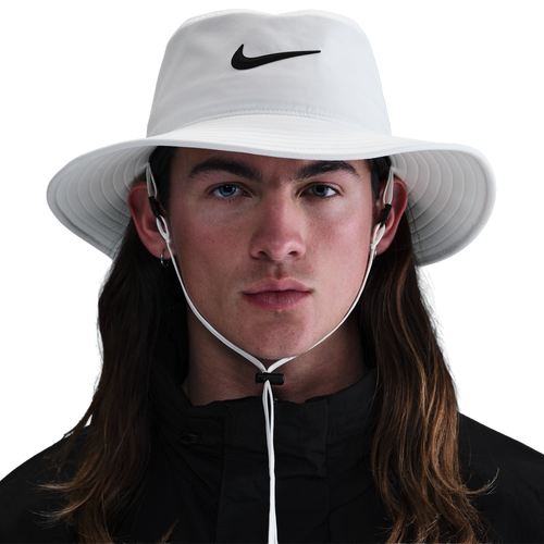  - Nike DriFit Apex Bucket Wide Brim Hat - White/Black