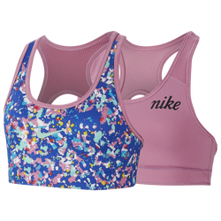 Girls' Grade School - Nike JDIY Reversible Bra - Hyper Blue/Magic Flamingo/Emerald Rise 