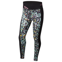 Girls' Grade School - Nike JDIY One Tight - Black/Magic Flamingo
