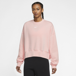 Women's - Nike NSW Plus Essential Fleece Crew - Red/Red