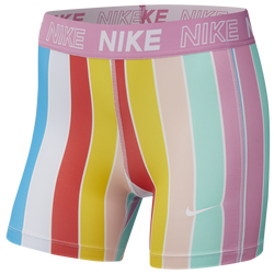 Girls' Grade School - Nike Boy Shorts - White/Magic Flamingo/White