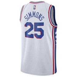 Mens - Nike 76ers Swingman Jersey - White