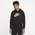 Nike Club HBR Pullover Hoodie - Girls' Grade School Black/Light Smoke Grey/Grey