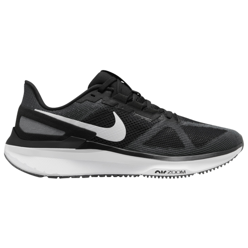 

Nike Mens Nike Air Zoom Structure 25 - Mens Running Shoes Black/White/Iron Grey Size 7.5