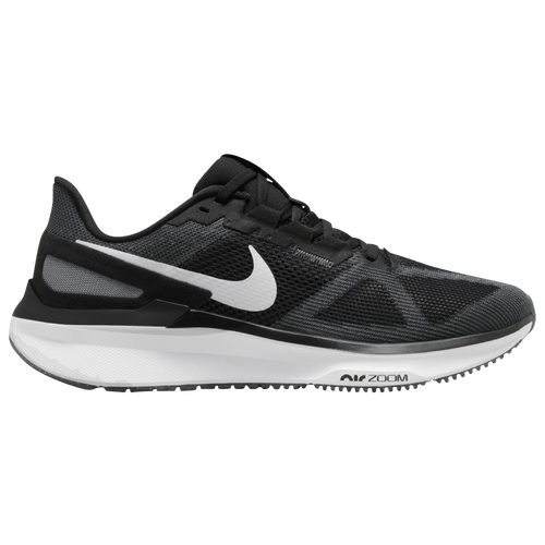 Shop Nike Mens  Air Zoom Structure 25 In Black/white/iron Grey