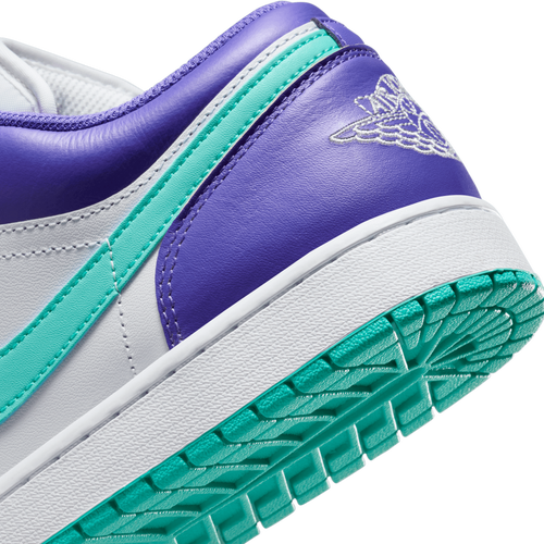 Purple and turquoise jordans deals