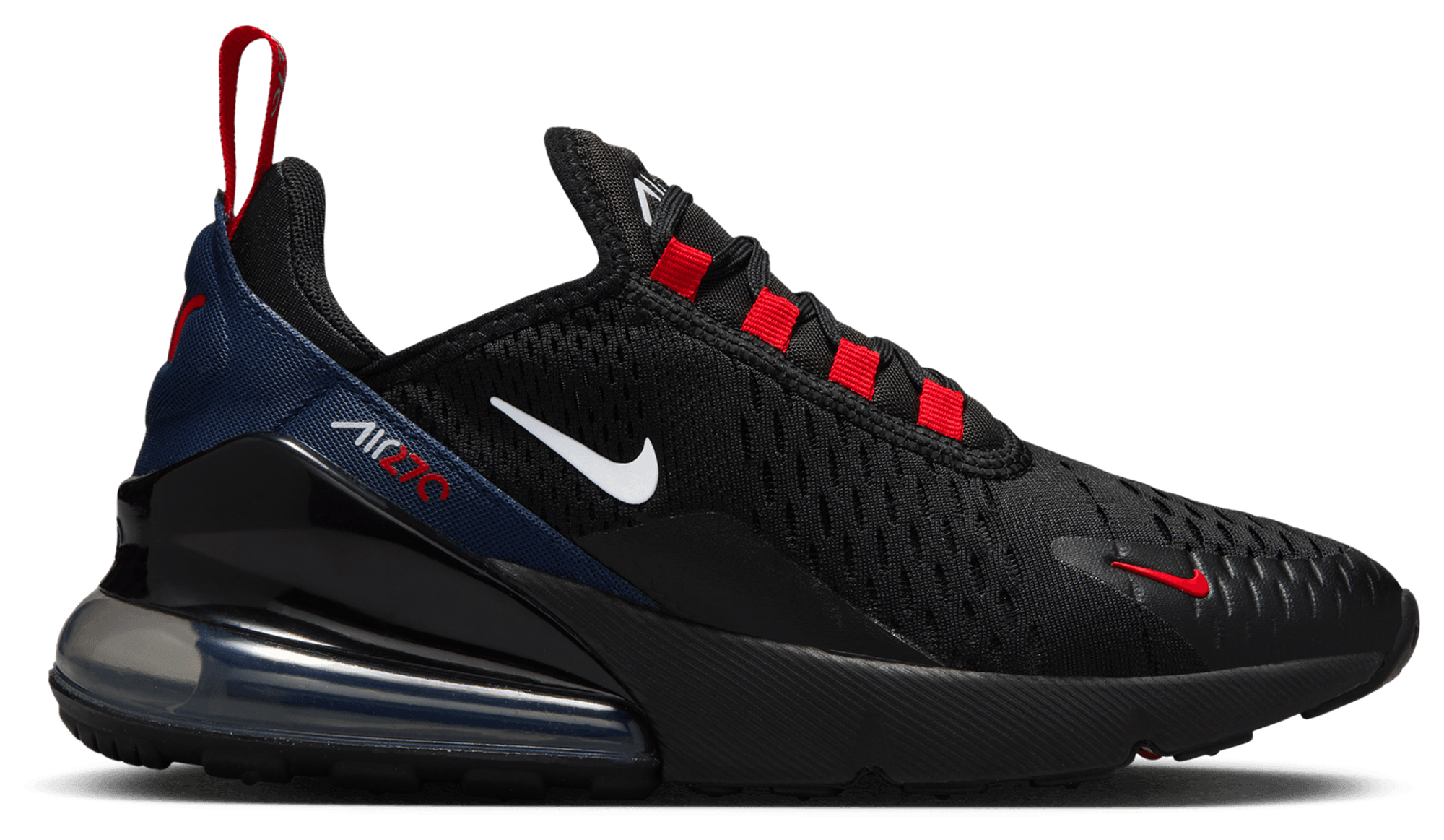 Nike air max 27 black and red junior deals