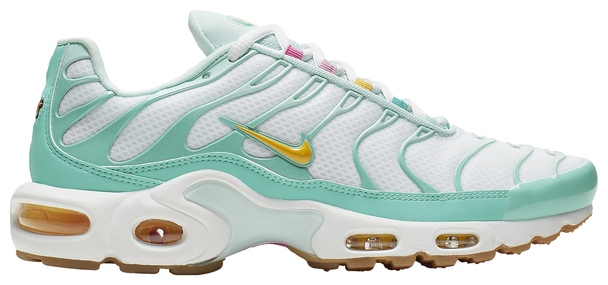 nike air max plus womens white and gold