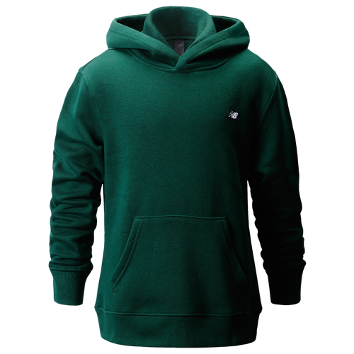 New Balance Boys   Back Logo Hoodie In Marsh Green/white