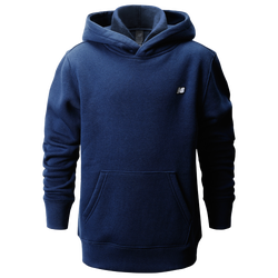 Boys' Grade School - New Balance Back Logo Hoodie - Navy/White