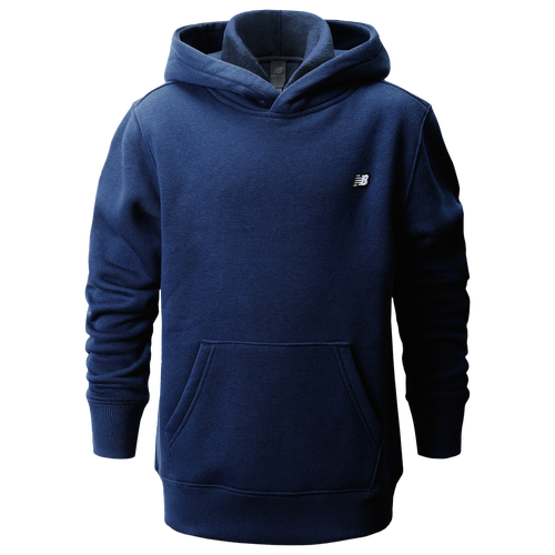 

Boys New Balance New Balance Back Logo Hoodie - Boys' Grade School Navy/White Size L