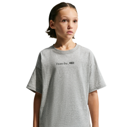 Girls' Grade School - Nike Caitlin Clark From the Logo T-Shirt - Gray/Black