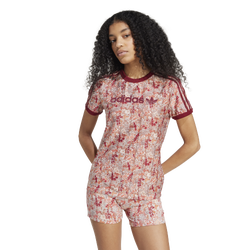 Women's - adidas Originals x Liberty London Tonal Cali Lifestyle T-Shirt - Wonder Quartz/Multicolor